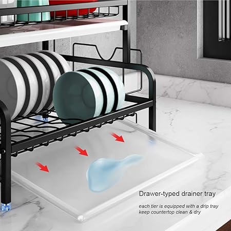 2-Tier Metal Kitchen & Bathroom Rack.