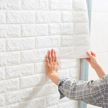 Pack of 3 White Brick Sheets (30x27 Inches)