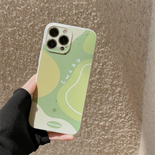 Cute Lucky Green Pattern Design - iPhone Back Case Only